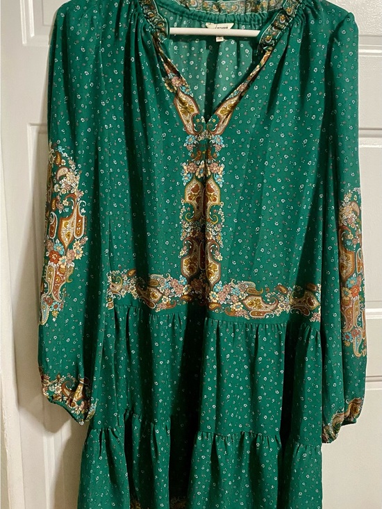 Max Studio Dresses & Skirts - Max Studio Emerald Green Paisley Tunic Dress